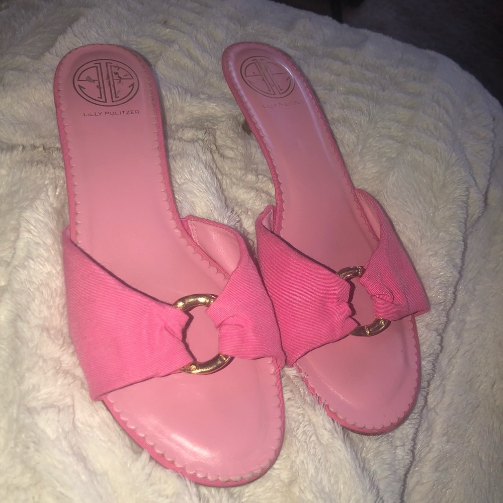 Kitten heel Lily Pulitzer shoes 🎀🎀